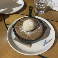 Chocolate chip cookie with vanilla ice cream  at Wildseed  in Palo Alto