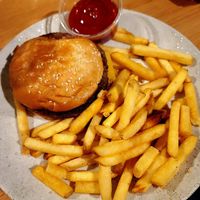 Kid's Burger at Wildseed  in Palo Alto