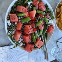 Amazing seasonal watermelon salad!  at Wildseed  in Palo Alto