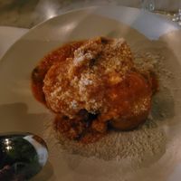 Polenta cakes at Wildseed  in Palo Alto