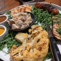 Med platter for 2. Very tasty. at Wildseed  in Palo Alto