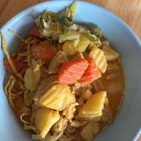 My favorite khao soi in Thailand  at Ming Kwan in Chiang Mai