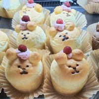 Teddy Brioche with Korean Raspberry Filling #Veganuary at Yong Tokki in Seoul