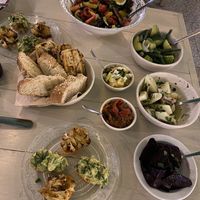 Vegan mezze part 1  at O Linós in Paphos