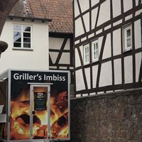 Grillwagen   at Steinhaus1718 - Hotel in Budingen