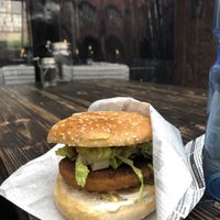 ‚Chickenburger'  at Steinhaus1718 - Hotel in Budingen