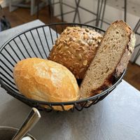Brötchenkorb beim Frühstück  at Café Sonntag in Dortmund