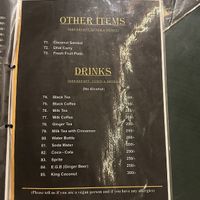 Menu   at Kingsley Hot Kitchen in Dikwella