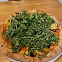 Pizza Verdure with vegan mozzarella  at Pinokio Pizzeria in Zakopane