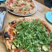 Caprese and Verdure vegan version pizzas   at Pinokio Pizzeria in Zakopane