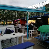 Seating area at The Taco Tree - Food Stand in Reading
