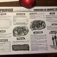 Menu  at Fupburger in Norwich