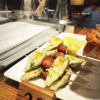 Brocheta de alcachofas at Aralar in San Sebastian