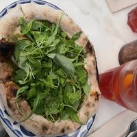 Vegan pizza  at Di Marzano Cafe Vermuteria in Lisbon