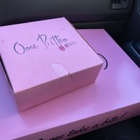 Cute packaging   at Once Bitten Donuts in Red Bank