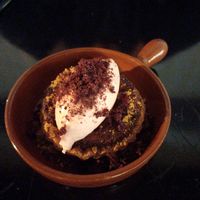 Wow.. the tart and ice-cream as a final dessert. What a treat! at Corella in Braddon