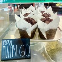 Vegan muffins  at Skautský Institut v Rybárně in Prague
