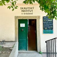 The venue at Skautský Institut v Rybárně in Prague