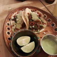 Taquitos at Calavera Coyote Pulquería in Puebla