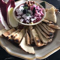 Pictured here is the vegan hummus  at Hey Love in Portland