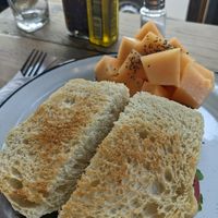 Vegan sandwich at El Gecko in Mazunte