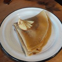 Vegan Cinnamon and Apple Crepe at El Gecko in Mazunte