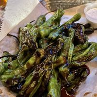 Grilled Shoshito Peppers  at ALULU Brewery and Pub in Chicago
