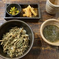 Main river and veg dinner   at Kkot Bape Pida - 꽃 밥에 피다 A Flower Blossom on the Rice in Seoul