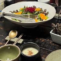 part of vegan course menu at Kkot Bape Pida - 꽃 밥에 피다 A Flower Blossom on the Rice in Seoul