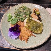 part of vegan course menu at Kkot Bape Pida - 꽃 밥에 피다 A Flower Blossom on the Rice in Seoul