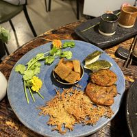 Pancake  at Kkot Bape Pida - 꽃 밥에 피다 A Flower Blossom on the Rice in Seoul