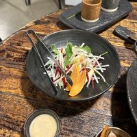 Salad  at Kkot Bape Pida - 꽃 밥에 피다 A Flower Blossom on the Rice in Seoul