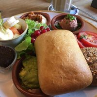 Veganes Frühstück mit extra Ciabattaa  at 3klang in Darmstadt