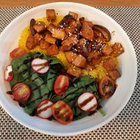 Tofu bowl at Terrassa in Amarante