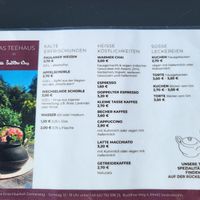 Menu at Teehaus Buddhas Weg in Wald-michelbach