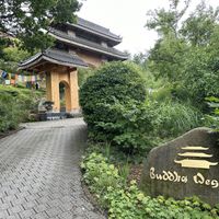 Eingang zum dazugehörigen Kloster   at Teehaus Buddhas Weg in Wald-michelbach