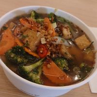 Vegan Noodle Soup (with added chilli) at Aroi Dee in Maidstone