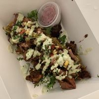 Me and my little one love the sliders.  I have to buy an extra side of jackfruit because she eats it all up. 😅  at Buku Vegan - Pop Up in Winter Garden