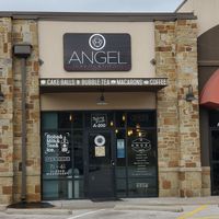 Entrance (there are 2 - other side has outside tables) at Angel Donuts and Treats in Austin