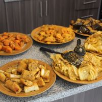 Mafe Vegan display ready for serving at Green Carbon Queen in Playa Del Carmen