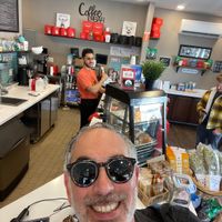 Here comes my oat milk cortado!   at Koupa Espresso Bar in Haddon Township