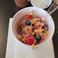 Vegan Yogurt Parfait at Shelf Indulgence Used Book Cafe in Sarasota