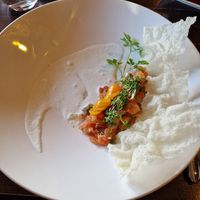 Tartaar van tomaat at Koaikers Huus in Buren