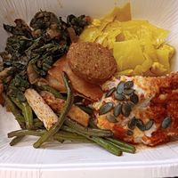 Mix dish buffet at Alhambra in Milan