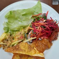 Options from the buffet at Maha Mantra in Sao Paulo