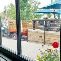 View from table at Ginger and Baker in Fort Collins