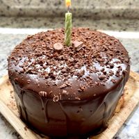 Vegan chocolate cake   at Melissa Arce Pasteleria Vegana in Quito