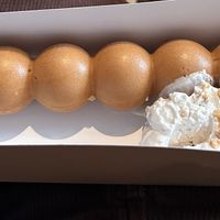 Waffles and nut cream .  at NUTTEA in East London