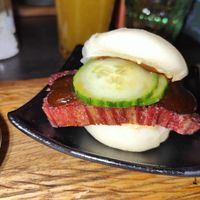 3d printed vegan meat Bao bun at Pinchos in Oerebro