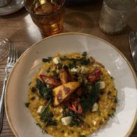 Risotto with vegan blue cheese😄 at Bear Inn in Cirencester